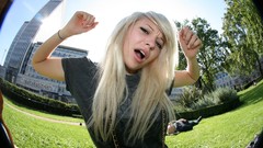 Woman blondes Abigail Halliday