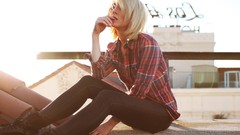 Woman blondes alysha nett