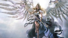 Woman blondes angels digital art