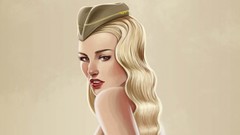 Woman blondes artwork