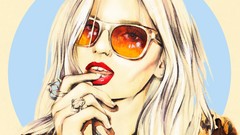 Woman blondes artwork