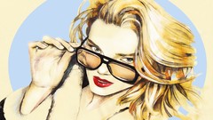 Woman blondes artwork