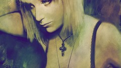 Woman blondes artwork fantasy art