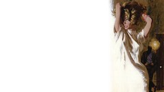 Woman blondes artwork pinups