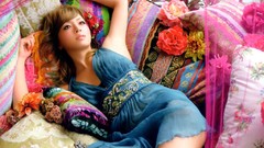 Woman blondes asians