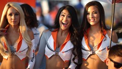 Woman blondes asians brunettes cleavage