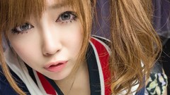 Woman blondes asians models