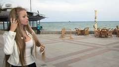 Woman blondes barbie Valeria Lukjanova