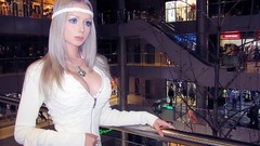 Woman blondes barbie Valeria Lukjanova