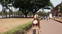 Woman blondes barbie Valeria Lukjanova