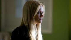 Woman blondes blue eyes