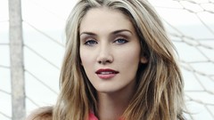 Woman blondes blue eyes