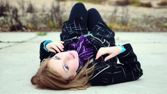 Woman blondes blue eyes brunettes teen