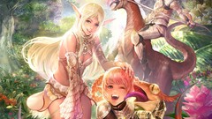 Woman blondes blue eyes lineage 2 NCsoft