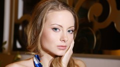 Woman blondes blue eyes Met-Art magazine Frances A