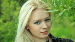 Woman blondes blue eyes models