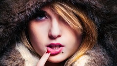 Woman blondes blue eyes models