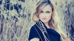 Woman blondes blue eyes models