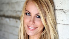 Woman blondes blue eyes models Crystal Harris