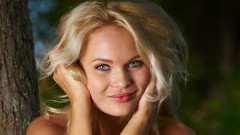 Woman blondes blue eyes models portraits Talia-MPLstudios