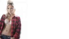 Woman blondes blue eyes natural boobs playmates Jade Bryce