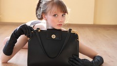 Woman blondes blue eyes Olesya Kharitonova