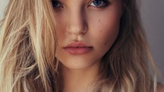 Woman blondes blue eyes Rachel Hilbert