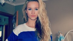 Woman blondes blue eyes teen