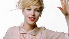 Woman blondes blue eyes zooey deschanel