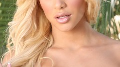 Woman blondes boobs Carmel Moore