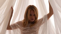 Woman blondes braids models mesh top Velvet A Gadriella (Bare 