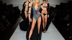 Woman blondes brunettes bikini top model