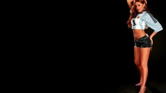 Woman blondes brunettes bra panties Kelly Hall