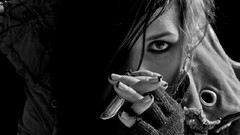 Woman blondes brunettes models