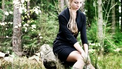 Woman blondes brunettes models