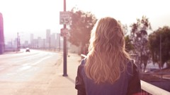 Woman blondes brunettes models