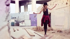 Woman blondes brunettes models