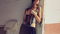 Woman blondes brunettes models