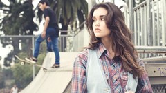 Woman blondes brunettes models