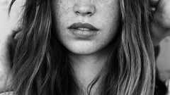 Woman blondes brunettes models