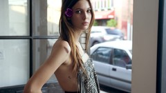 Woman blondes brunettes models