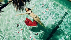 Woman blondes brunettes models