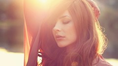 Woman blondes brunettes models