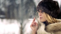 Woman blondes brunettes models