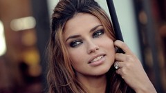 Woman blondes brunettes models adriana lima