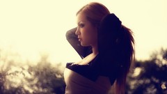 Woman blondes brunettes models boobs