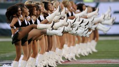 Woman blondes brunettes nfl new york jets cheerleaders high 