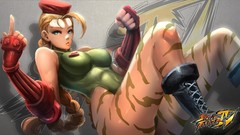 Woman blondes cammy artwork video games Street Fighter IV