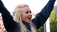 Woman blondes cheerleaders