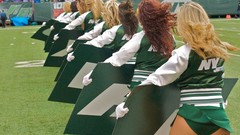 Woman blondes cheerleaders